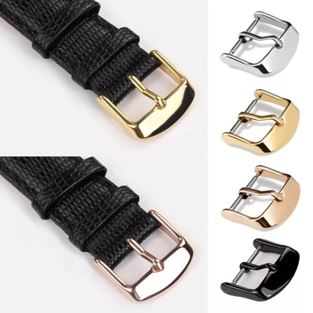 Metal Watch Band Buckle 10-22mm Watchband Strap Stainless Steel Clasp 229UK