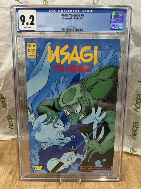 Usagi Yojimbo #6. First Print. Fantagraphics Books 1988. Stan Sakai. Cgc 9.2
