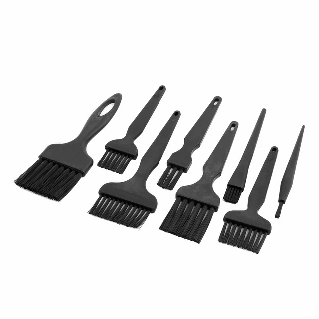 8pcs Plastic Handle Conductive Ground ESD Anti Static Brush Set