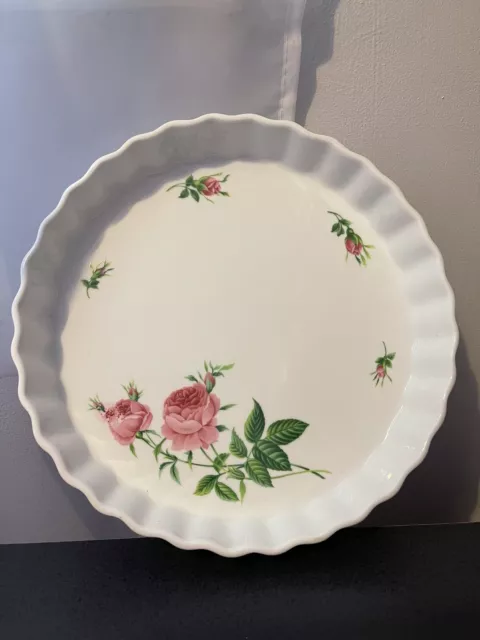 Vintage Christineholm  Flan/Quiche/Pie Dish Floral