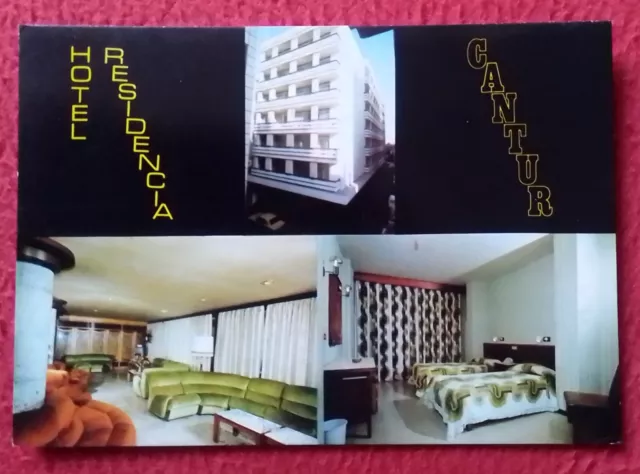 Postal Post Card Hotel Residencia Cantur Las Palmas De Gran Canaria Canarias....