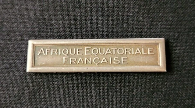 Médaille Coloniale Française - Agrafe Afrique Équatoriale Française - Occasion