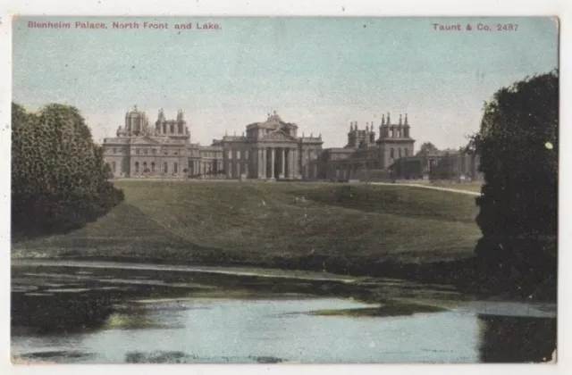 Blenheim Palace, North Front & Lake, Taunt 2487 Postcard, B904