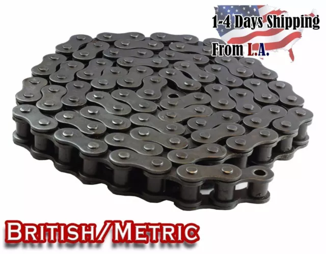 #32B Metric Standard Roller Chain 10 Feet with 1 Connecting Link