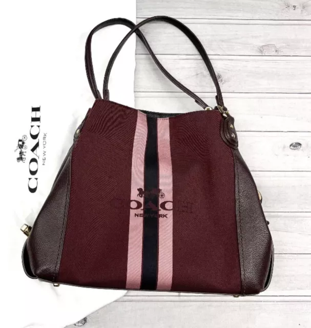 Coach horse and carriage jacquard edie 31 shoulder bag clearance