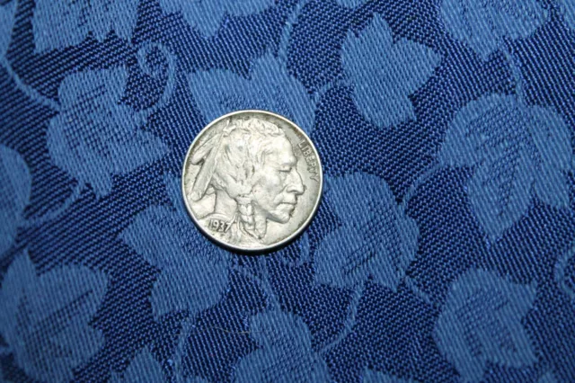 USA Buffalo Nickel Indian Head 5 Cents 1937 RAR!