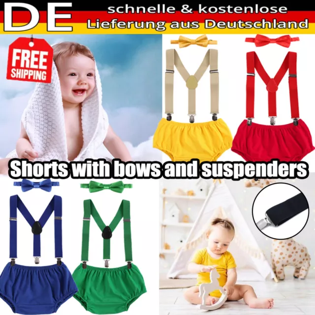 Baby Jungen Cake Smash 1. Geburtstag Kostüm Party Fotoshooting Outfit Bloomers