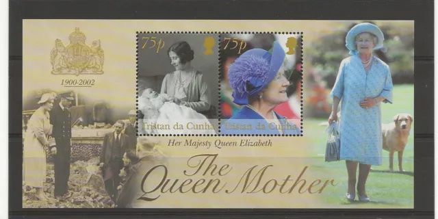 Tristan Da Cunha 2002 Queen Mother miniature sheet sg.MS751 MNH
