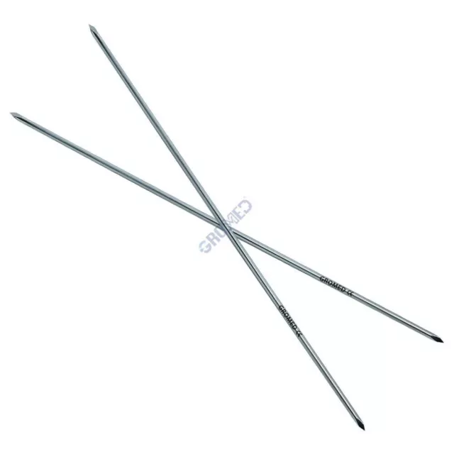 Ortho K-Wire/Kirschner Wire, SS Double Ended (Pointed) 15cm x 1mm - 50pcs