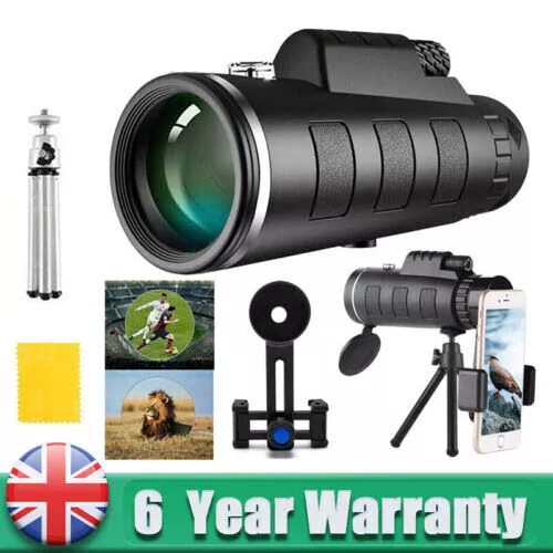 Day&Night Vision 40X60 HD Optical Monocular Hunting Camping Hiking Telescope