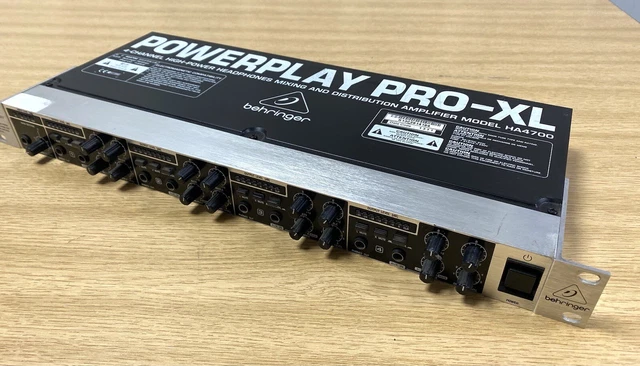 Behringer Powerplay PRO-XL HA4700 4 Channel Headphone Amplifier -Good Condition Behringer Powerplay PRO-XL HA4700 4 Channel Headphone Amplifier -Good Condition