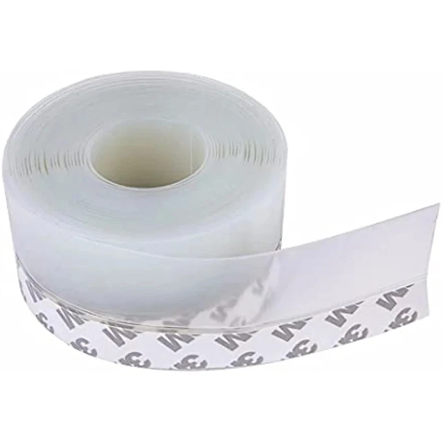 Door Draft Stopper Silicone Strip Tape for Doors Windows and Shower Glass Gaps