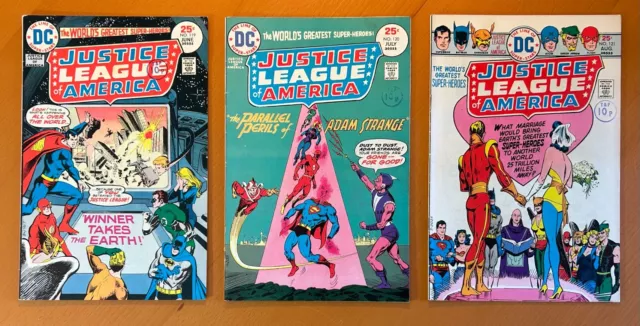 Justice League of America #119, 120 & 121 (DC 1975) 3 x Bronze Age comics