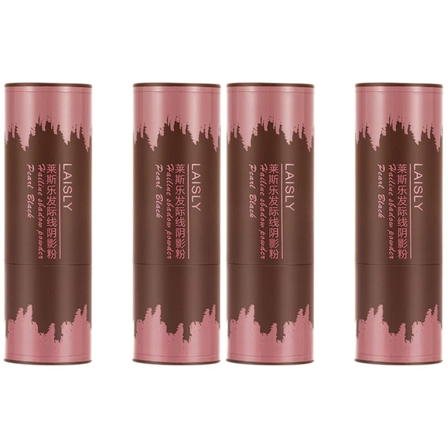 4 PIEZAS polvo de línea de cabello corrector barra de polvo de línea de cabello para mujeres, cabello verde