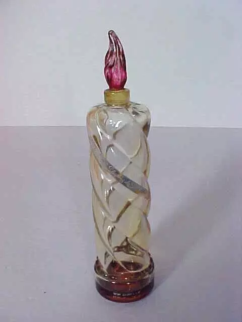 Vintage Sleeping de Schiaparelli Eau Cologne Baccarat Glass Bottle Dali Design