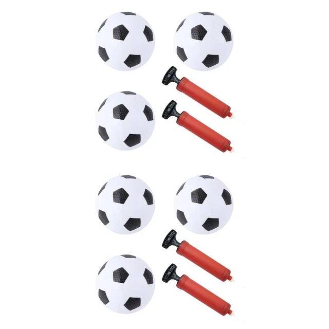 2x Plastic Balls Football Toy Rubber Balls Toddler Soccer