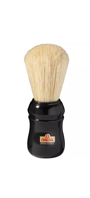 Omega Pennello da Barba Pura Setola Manico ABS Colorato Professionale Barbiere