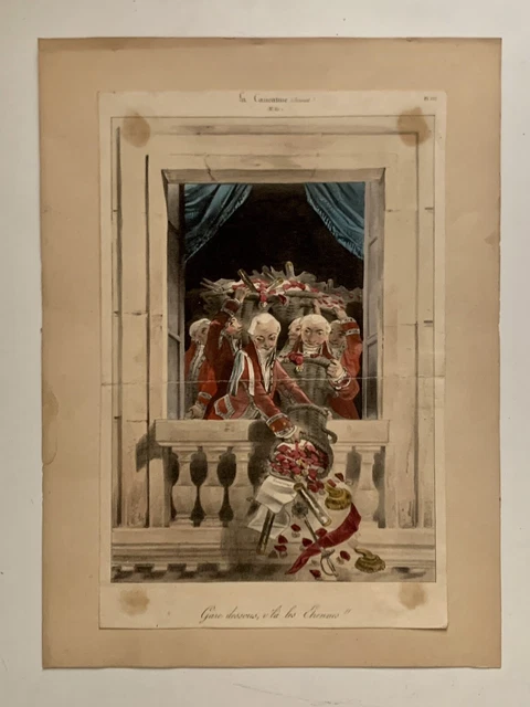 Lithographie Encadrée XIXe Siècle - Maternité Néoclassique - Cadre Laiton - Belle œuvre D'art Ancien