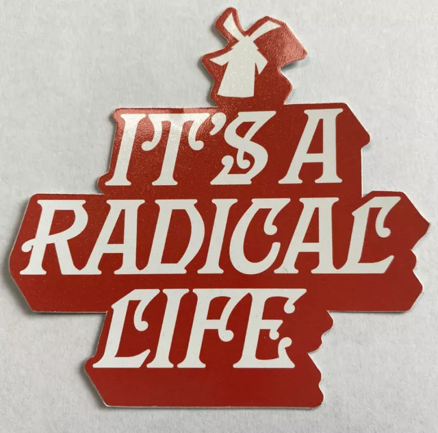 DUTCH BROS STICKER November 2022 It’s A Radical Life Red Shimmer
