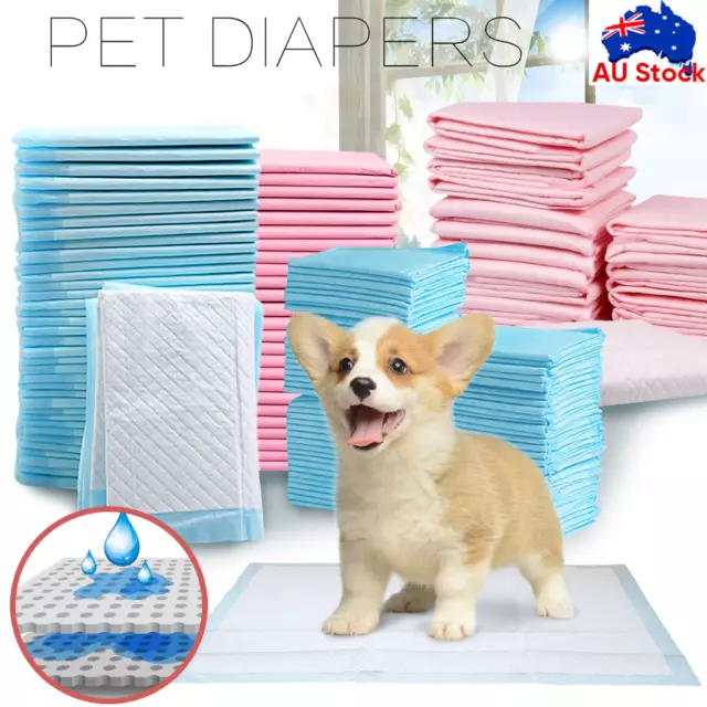 Pet Training Pads 400/200PCS Puppy Dog Toilet Pee Indoor Super Absorbent 60x60cm