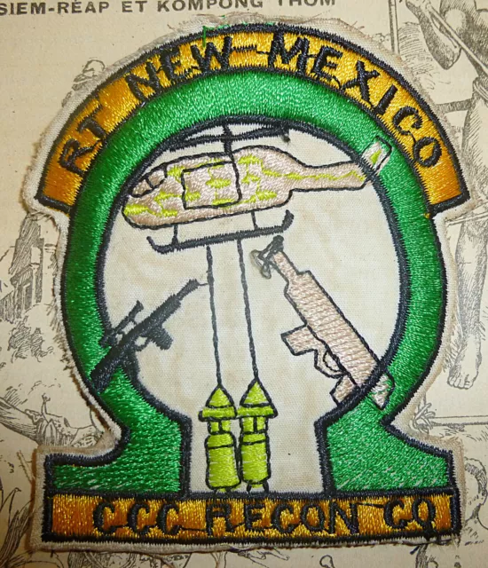Patch - Recon Team NEW MEXICO - MACV-SOG - GREEN BERETS  - Vietnam War - M.317