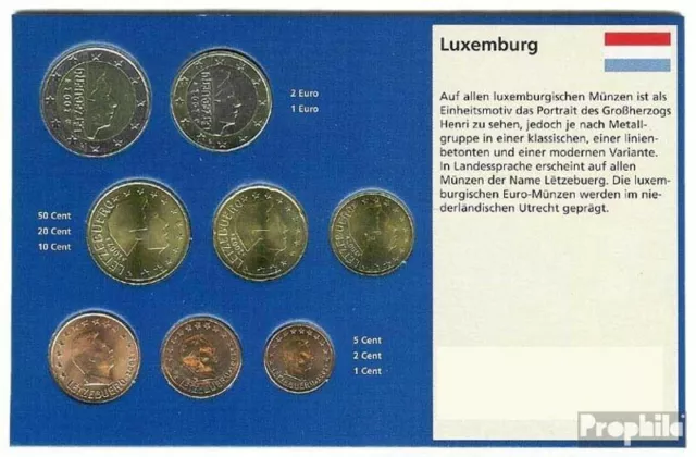 Luxemburg Stgl./unzirkuliert Kursmünzensatz gemischte Jahrgänge ab 2002 EURO-Kom