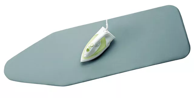 Brabantia Ironing Board Cover with 2 mm Foam - 124 x 45 cm, Wide, Metallised Sil 3