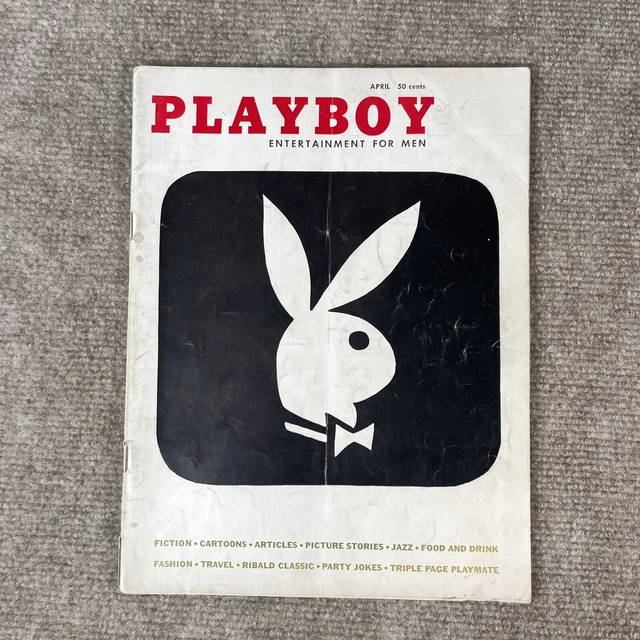 PLAYBOY MAGAZINE APRIL 1956 Rusty Fisher Centerfold Diana Dors Bunny ...