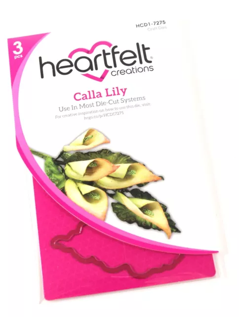 NUEVO - Heartfelt Creations ""Calla Lily"" troqueles artesanales HCD1-7275