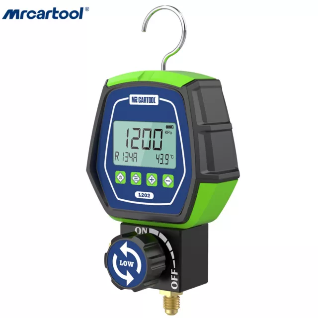 Refrigeration Digital Manifold Gauge HVAC Vacuum Leakage Pressure Temp Test