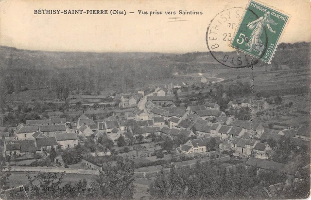 Cpa 60 Bethisy Saint Pierre / Vue Prise Vers Saintines
