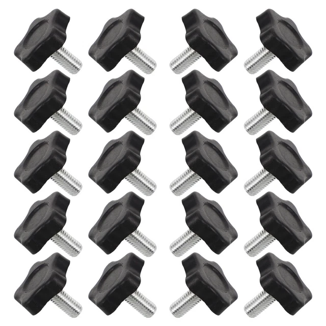 24 Pieds En Caoutchouc à Visser Noirs Pour Meubles - 30x30mm - Lot Anti-rayures Et Anti-bruit