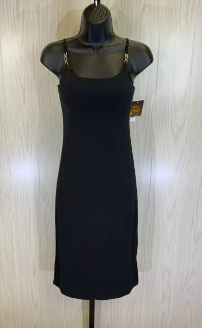 Planet Gold Double Layer Hardware Dress, Women's Size S, Black NEW MSRP $14.98