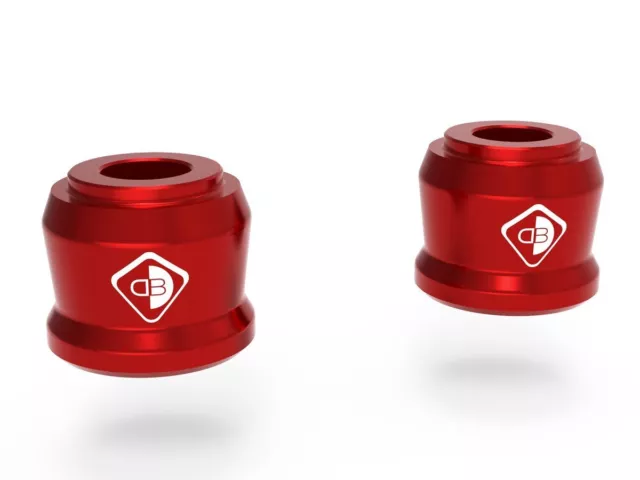 Entretoises Rehausse Guidon Rouge Ducabike Ducati Monster 821 2018 > 2020 M02A