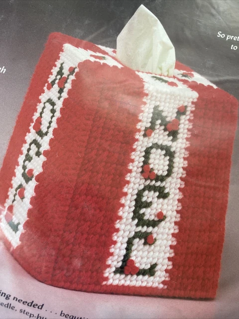 Gnome Heart Welcome Christmas Cross Stitch Kit - 16x20 Inch Pre-Printed Fabric With Thread & Needles For Beginners - View #3
