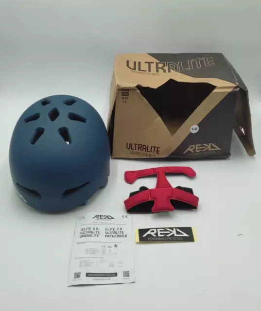 REKD ‎RKD259 Ultralite In Mold Helm matt Ultraliteblau 53-56cm S/M 295g Skateboa