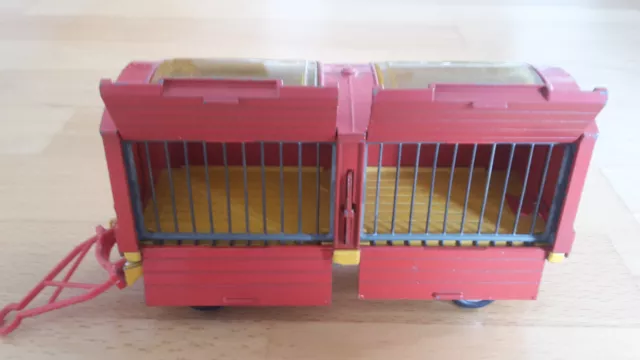 CHIPPERFIELDS ANIMAL CAGE Käfiganhänger Corgi Toys 1123 mit roten Türen
