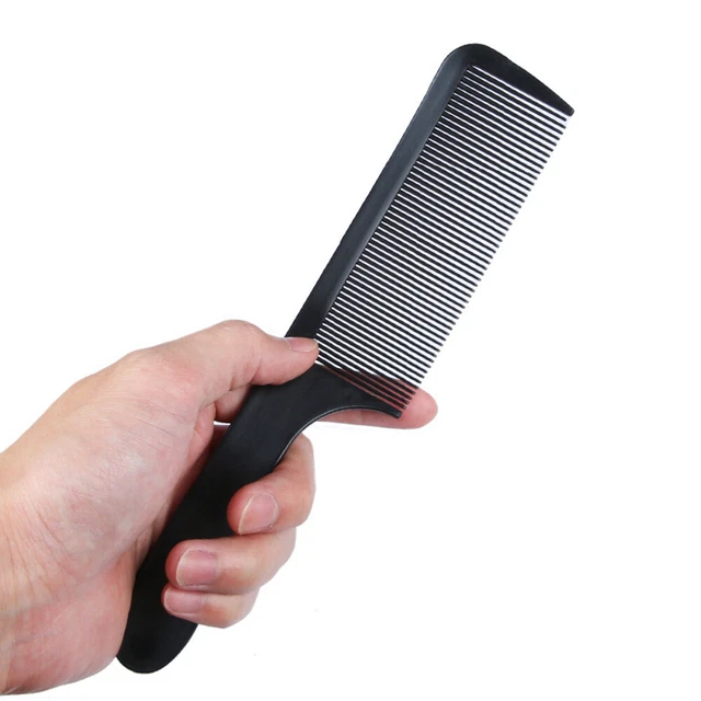 Pettine tagliacapelli da barbiere curvo design ergonomico pettine per taglio capelli fatto a mano per