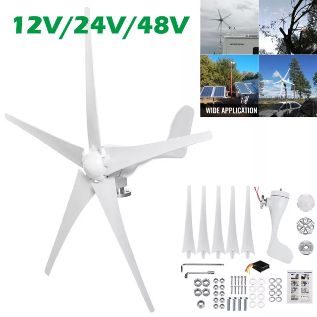 3000W 12V/24V/48V Windkraftanlage Windgenerator Kit Laderegler Leistungsinverter