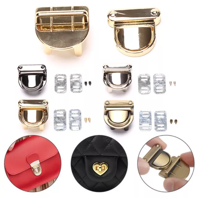 1Pc Metal Durable Clasp Lock For DIY Handbag Bag Purse Luggage Bag Accessor'$g 2