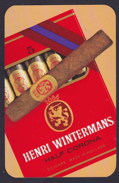 Henri Wintermans Half Corona Cigars,Single playing Cards
