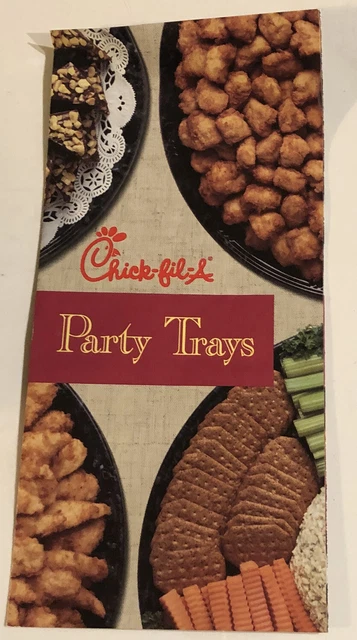 Vintage Chick-fil-a Brochure Eat Mor Chikin Party Trays 1997 BRO3