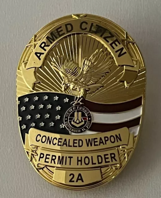 CCW Concealed Weapons Permit Badge (Armed Citizen) 3