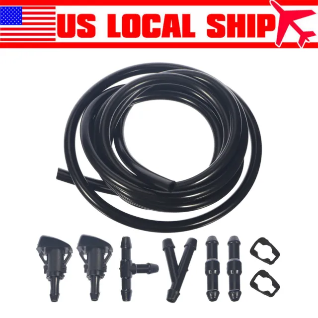 Universal Car Windshield Washer Fluid Tube Hose Pipe New 15105973 Nozzle  Parts