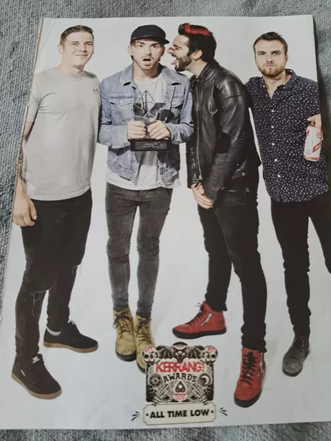 All Time Low full page double sided magazine poster / photo