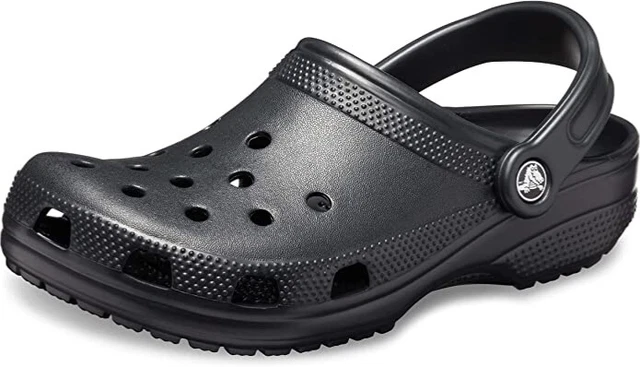 Crocs Unisex-Adult Classic Clog- Black- Size 9 Men 11 Women NEW