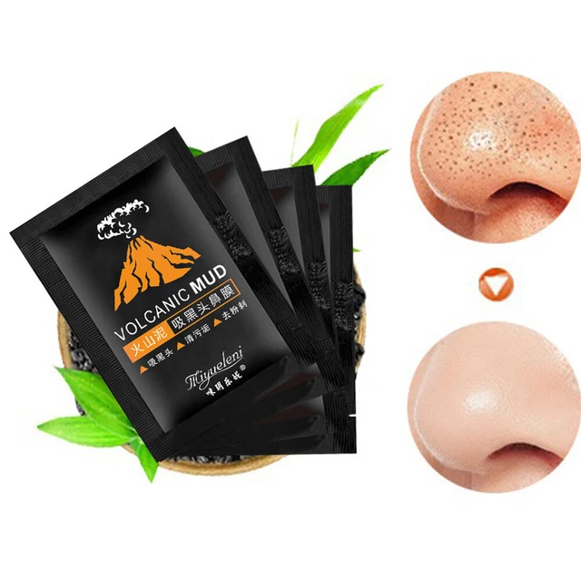 5 piezas removedor de espinillas barro negro purificador profundo exfoliador acné removedor de maquillaje palo