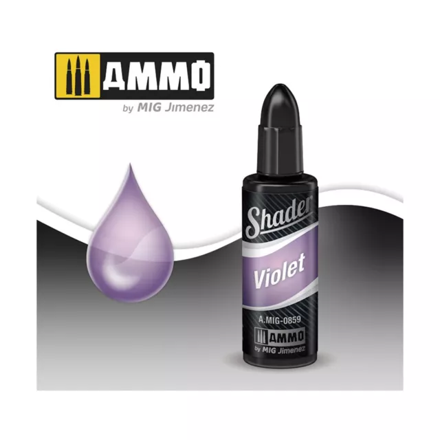 Nuevo sombreador violeta de dados y suministros AMMO