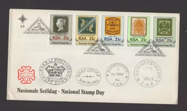 South Africa 1990 National Stamp Day Fdc - Cape Town Shs