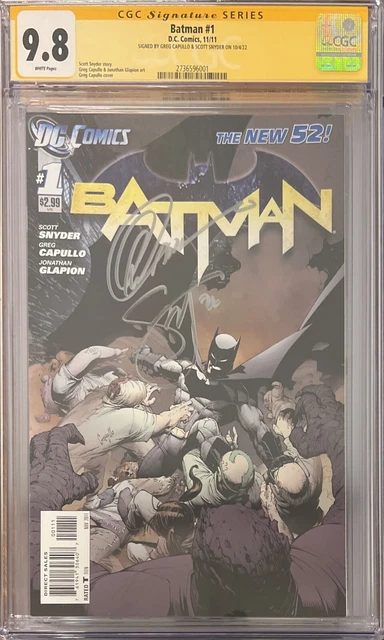 Batman #1 CGC SS 9.8 (New 52) signed by Scott Snyder & Greg Capullo